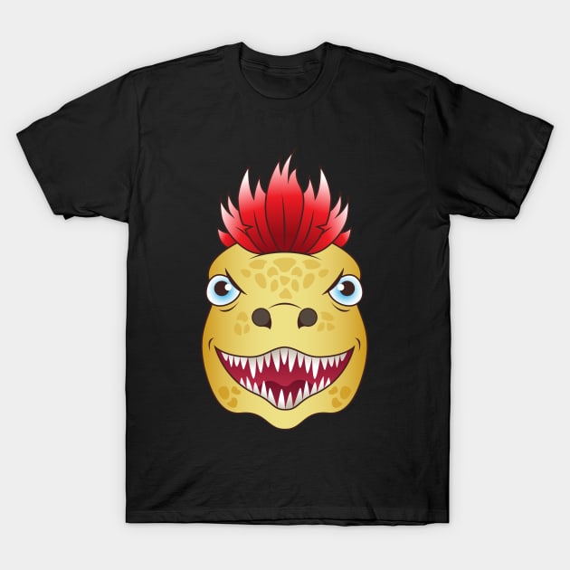 Utahraptor Punk Dinosaur T-Shirt by samshirts